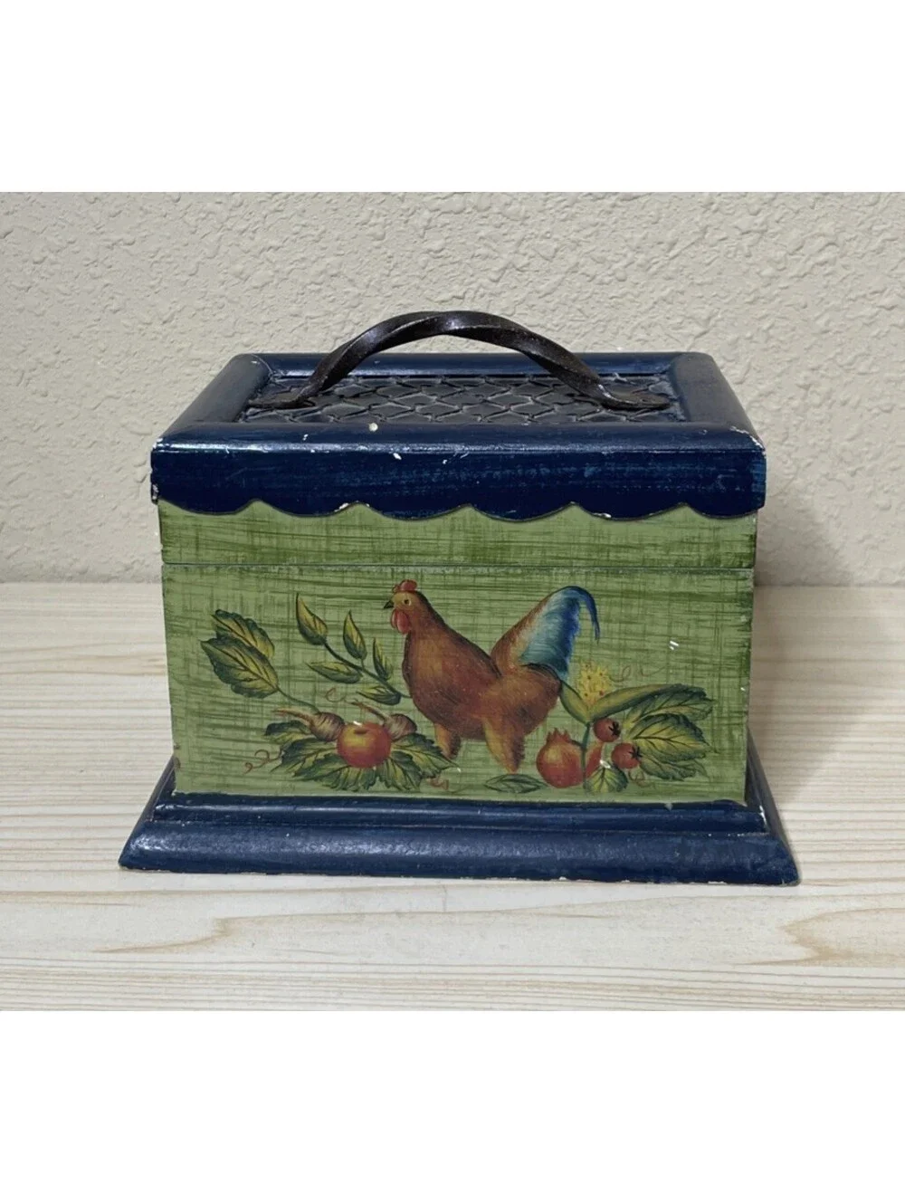 Tracy Porter Stonehouse Farm Recipe Box 8”x 6”x 5” Rustic